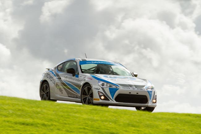 Toyota GT86 rallying on track