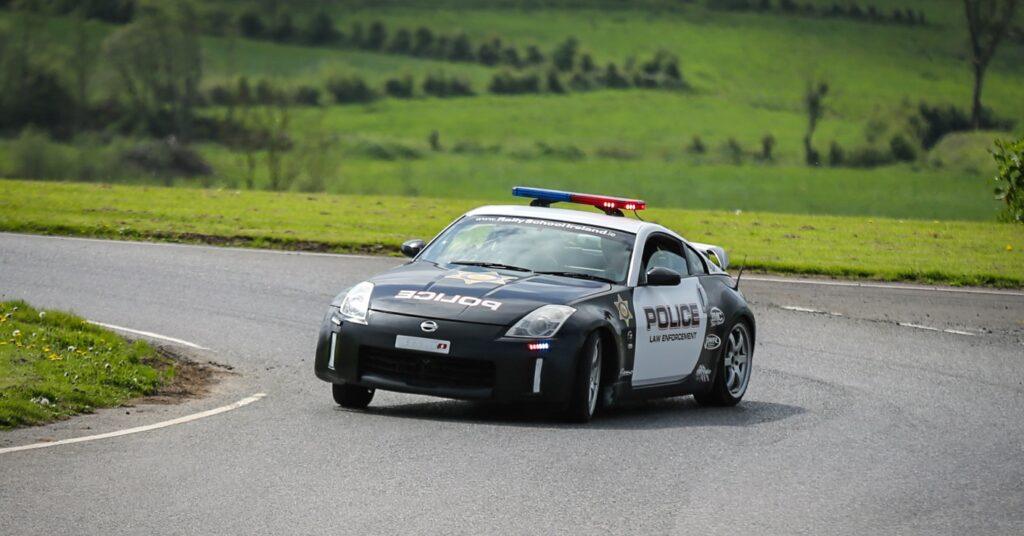 Nissan 350z Drifting on track at Rally School Ireland Co. Monaghan